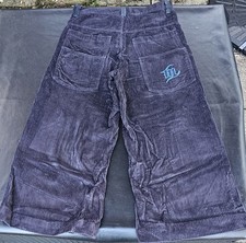 Y2K Menace Wide Leg Pants Raver Skater Baggy Jeans Festival 90s Vintage Corduroy