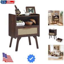 Rattan Nightstand, Bedside