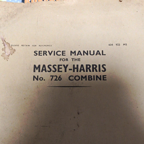 Massey harris 726 combine - no.,