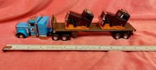Matchbox peterbilt 359 flatbed - matchbox,