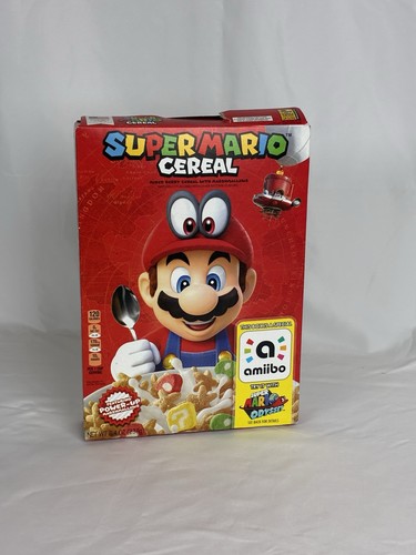 Super mario cereal box - super, amiibo