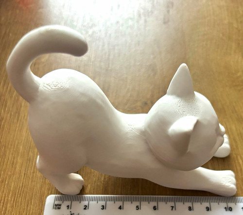 White cat figurine ornament - figurine,