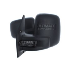 VW T4 Transporter Van 1990-2003 Manual Wing Door Mirrors With Black Covers Pair