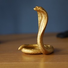 Gold Resin Cobra Tealight