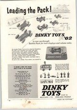 1962 PAPER AD Dinky Toy Toys