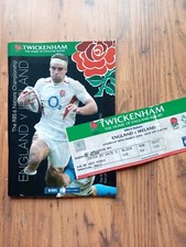 2006 England vs Ireland Six Nations Programme & Ticket, Twickenham, Rugby Union