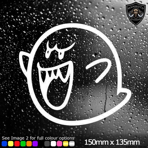 Super mario boo car sticker - car,