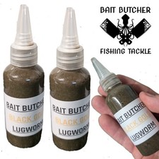 BAIT BUTCHER Black Gold Lugworm Sea Fishing Liquid Premium Fishing Bait Additive