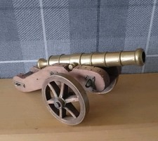 Vintage Brass Cannon With