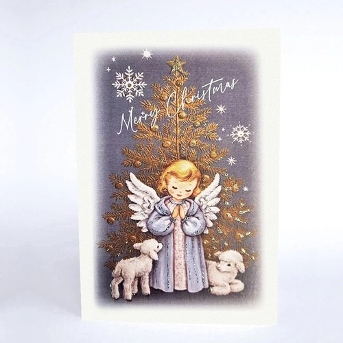 Christmas card luxury angel - luxury,