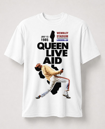 Queen live aid shirt - queen, t