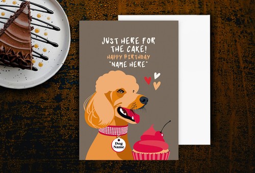 Personalised apricot poodle - apricot,