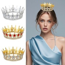 Pageant Crowns Cake Decorations Hair Jewelry Queen Princess Tiara Sparkling