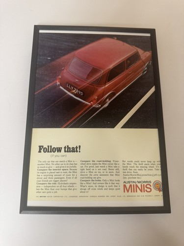 New framed classic bmc mini - new,