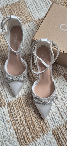 Coast ivory satin pointed toe - coast,