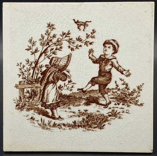 Victorian fireplace tile - fireplace,