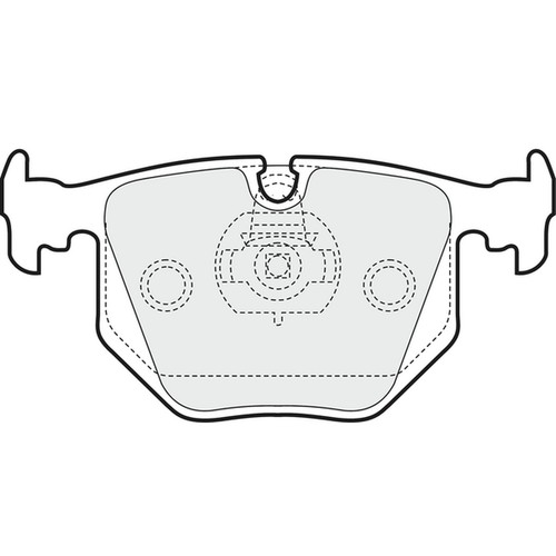 Brake pads set - pads, e83