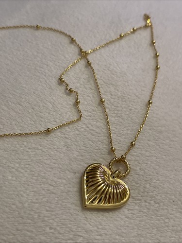 Ridge heart charm pendant - ridge,