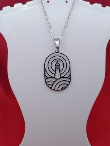 Ocean lighthouse necklace - ocean,