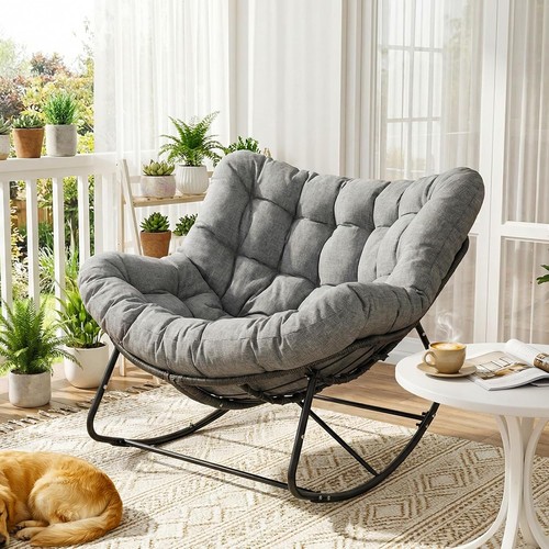 Oversized rocking chair lounge - chair,