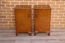 Pair burr walnut vintage - walnut,
