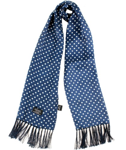 Tootal navy blue large polka - large,