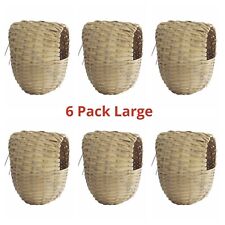 6 x Large Wicker Finch Nest