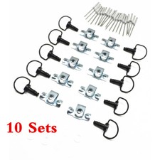 10 Set Motorcycle Race Fasteners Quick Release 1/4 Turn Fairing Panex 17mm