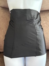 2XL BLACK FAUX SATIN Flexees by maiden form slip in corset 532