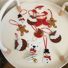 Christmas Tree Decorations Thick Felt Very Small&flat