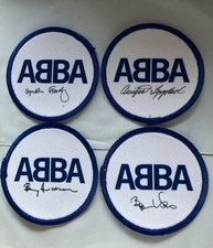 ABBA signed Sew On Blue