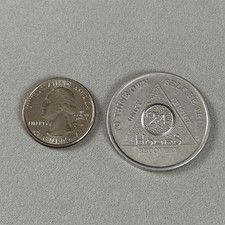 Alcoholics Anonymous 24 Hour Recovery Coin Chip Token Serenity Prayer #56012