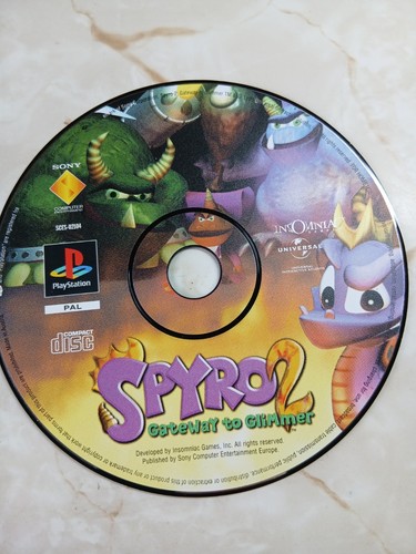 Spyro ps1 game only disc - ps1,