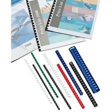 GBC CombBind Binding Combs, 8 mm, 45 Sheet Capacity, A4, 21 Ring, Blue, Pack of 