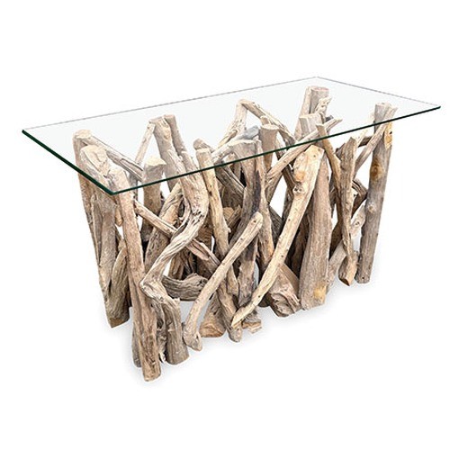 Driftwood console table - console,