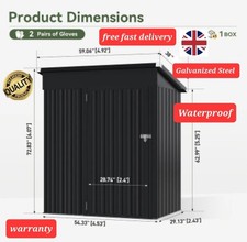 Outdoor storage shed with - storage,