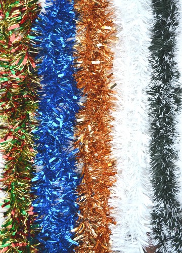 Shiny foil tinsel chunky - shiny,