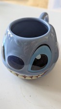 Disney Stitch 3D Mug Collectable Cup Rare Design Face Drink Large Disney Store