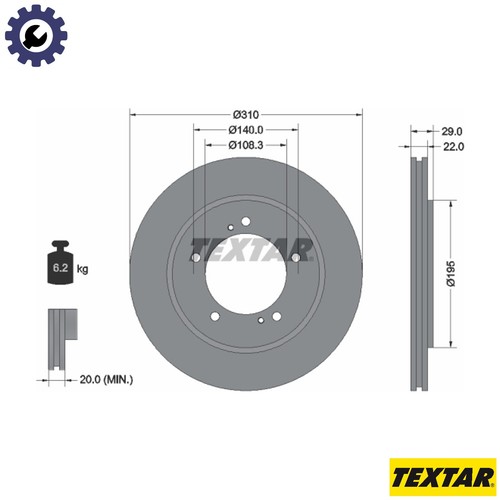 Brake disc 92170503 - 2x,