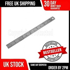 METAL 12" RULER 30CM 300MM