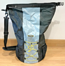 Vintage BIC Sport Kayaks Dry Bag 17 in x 26 in - Black, Sliver, Yellow