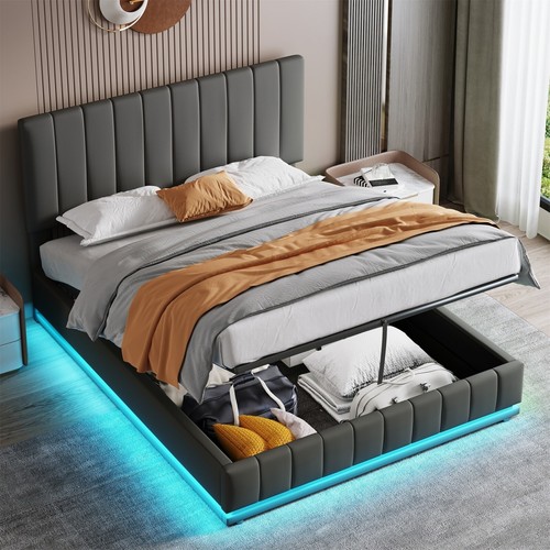 Ottoman storage leather bed - pu,