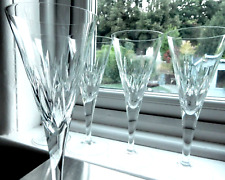 PAIR Wine Glasses Wedgwood Vera Wang Fine Crystal Large 250ml 8 2/8" Flutes VGC