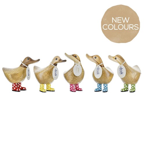 Dcuk spotty welly small wooden - welly,