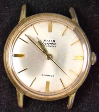 Avia Olympic Men's Manual-Wind FHF 73 Vintage Swiss Watch -- Spares/Repairs
