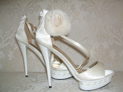 Size ivory satin pearl - size,