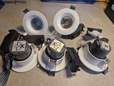 LED Down lights Ceiling Spot light 6W. Integrated. White x 5 Unboxed