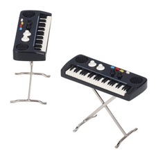 ・Miniature Electronic Organ Model Mini Size 7cm/2.8in Natural Resin Material
