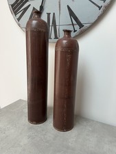 Large Tall Steel Hand Crafted Floor Vase Decorative Bottle