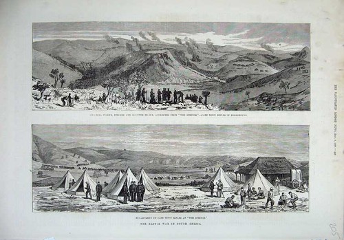 Original old antique print - original,